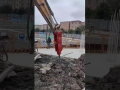 YTB100 Tipo superior / Triángulo rotor hidráulico 100 Chisel, traje 10-16 toneladas