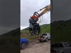 WuYing grabador de excavadoras, traje 5-10/11-16 toneladas, Cuatro garras sosteniendo grabador de madera