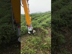 Accesorios para excavadoras Leña de corte hidráulica, ramas de recorte, cepillo transparente