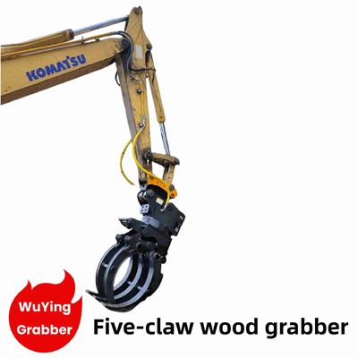 5 Excavadora de garra grabador de madera de piedra agarre para excavadora de 5-10 toneladas