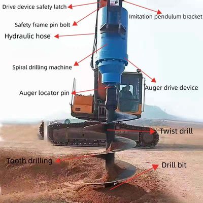 Máquina de perforación de excavadoras hidráulicas