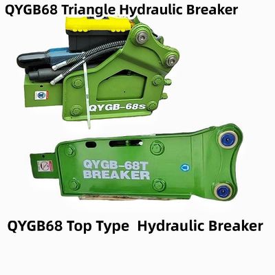 QYGB68 Tipo superior / Triángulo del rompehielos hidráulicos Martillo 68 Chisel, traje 4-8 toneladas