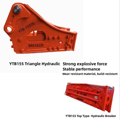 Tipo superior / Triángulo de rompecabezas hidráulicos Martillo YTB155 155 Chisel para la minería