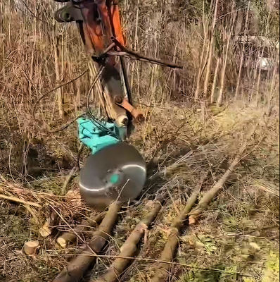 Accesorios para excavadoras Leña de corte hidráulica, ramas de recorte, cepillo transparente